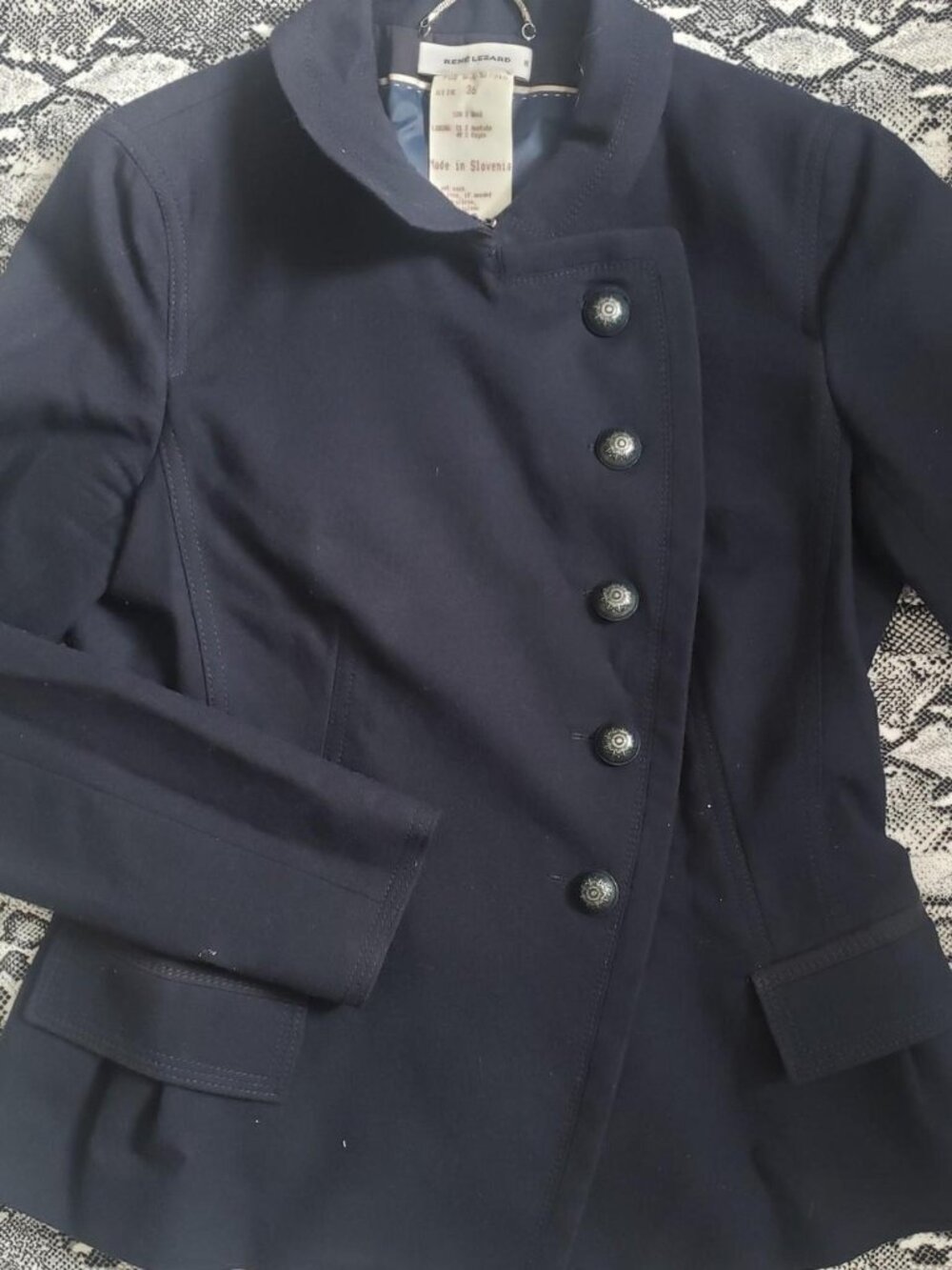 Rene Lezard Women's Navy and Blue Jacket